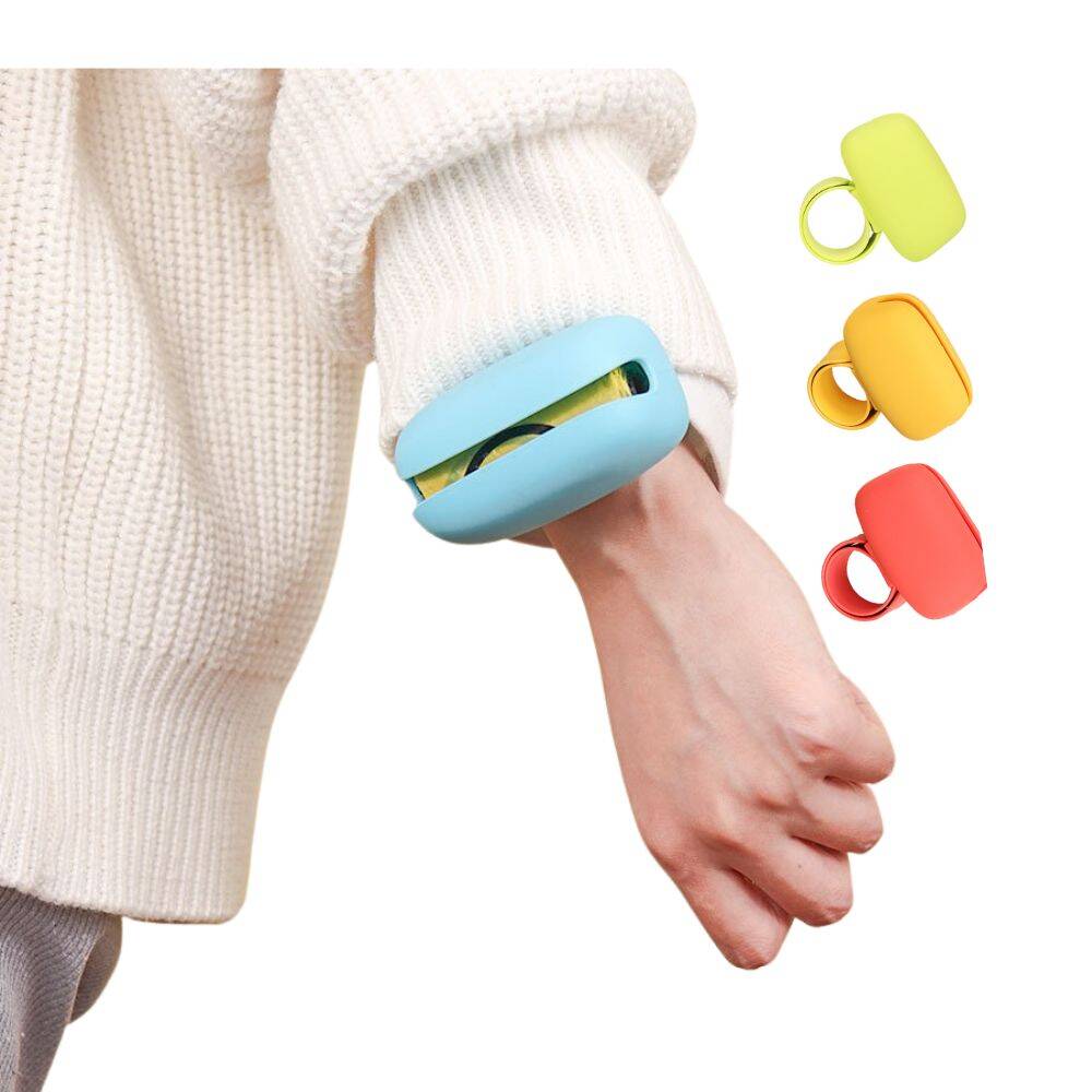 جا کیسه مدفوع سگ سیلیکونی رنگی مدل ساعت مچی